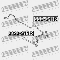 HÁTSÓ STABILIZÁTOR PERSELY SUBARU IMPREZA G11 2000.02-2007.04 JP 20464-FE040