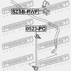 ELSŐ STABILIZÁTOR PERSELY SUZUKI SX4 RW415/RW416/RW419/RW420 2006-2013 42431-80J00