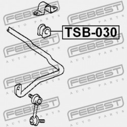 ELSŐ STABILIZÁTOR PERSELY TOYOTA CALDINA AT191,CT19,ET196,ST19 1992.11-2002.06 JP 48815-20030