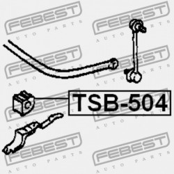 HÁTSÓ STABILIZÁTOR PERSELY TOYOTA AVENSIS AT22,AZT220,CDT220,CT220,ST220,ZZT22 1997.10- 48818-05041