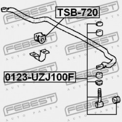 ELSŐ STABILIZÁTOR PERSELY TOYOTA LAND CRUISER 100 HDJ100,UZJ100 1998.01-2007.08 EU 48815-60111