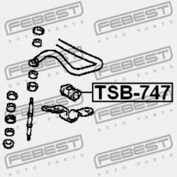 ELSŐ STABILIZÁTOR PERSELY TOYOTA COROLLA SPACIO AE11 1997.01-2001.05 JP 48815-13030