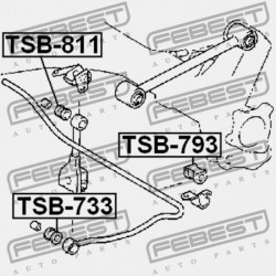 HÁTSÓ STABILIZÁTOR PERSELY TOYOTA BB/OPEN DECK NCP3 2000.01-2005.12 JP 48815-52050