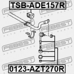 HÁTSÓ STABILIZÁTOR PERSELY TOYOTA AURIS/HYBRID (UKP) ADE15,NDE150,NRE150,NRE150,ZRE15,ZZE150,Z 48818-12280
