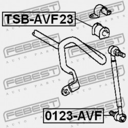 ELSŐ STABILIZÁTOR PERSELY TOYOTA AVENSIS AZT25 2003.07-2008.11 JP 48815-05110