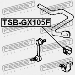 ELSŐ STABILIZÁTOR PERSELY TOYOTA CRESTA GX90,JZX9,LX90,SX90 1992.10-1996.09 JP 48815-22180