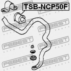 ELSŐ STABILIZÁTOR PERSELY TOYOTA PROBOX/SUCCEED NCP5,NLP51 2002.06-2014.09 JP 48815-52070