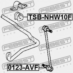 ELSŐ STABILIZÁTOR PERSELY TOYOTA PRIUS NHW1 1997.12-2003.08 JP 48815-47010