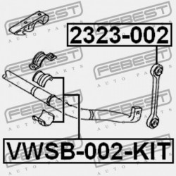 ELSŐ STABILIZÁTOR PERSELY (KÉSZLET) AUDI Q7 2007-2015 CA 7L0411313G