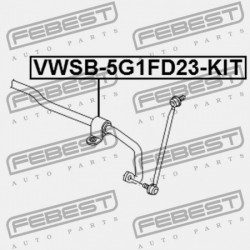 ELSŐ STABILIZÁTOR PERSELY (KÉSZLET) AUDI A3/S3/SPORTB./LIM./QU 2013- RDW 5Q0411303M