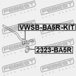 HÁTSÓ STABILIZÁTOR PERSELY AUDI A3/S3/SPORTB./LIM./QU 2013- RDW 5Q0511305AS