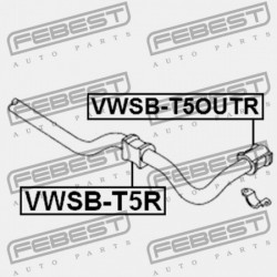 HÁTSÓ STABILIZÁTOR PERSELY VOLKSWAGEN TRANSPORTER 7H 2003-2010 MEX 7H0511413A