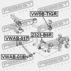 HÁTSÓ STABILIZÁTOR PERSELY AUDI A3/S3/SPORTB./LIM./QU 2004-2013 RDW 1K0511327AP