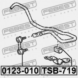 ELÜLSŐ STABILIZÁTORKILINCS TOYOTA COROLLA SED/CP/WG AE10,CE100,EE10 1991.08-2001.11 GR 48820-33010