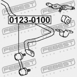 ELÜLSŐ STABILIZÁTORKILINCS TOYOTA COROLLA SED/CP/WG AE10,CE100,EE10 1991.08-2001.11 GR 48820-20021