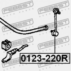 HÁTSÓ STABILIZÁTORKILINCS TOYOTA COROLLA AE10,CE10,EE10 1991.06-2002.06 JP 48830-05020