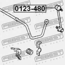 HÁTSÓ STABILIZÁTORKAPCSOLÓ TOYOTA CAMRY (JPP) ACV30,MCV3 2001.07-2006.01 US 48830-48010