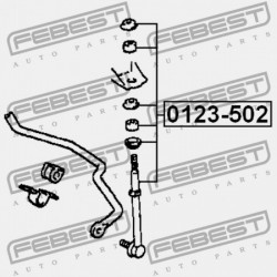 HÁTSÓ STABILIZÁTOR CSATLAKOZÓ TOYOTA LAND CRUISER 90 KZJ9,LJ9,RZJ9,VZJ9 1996.04-2008.12 GR 48830-35020
