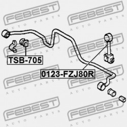 HÁTSÓ STABILIZÁTORKILINCS TOYOTA LAND CRUISER FJ80,HDJ80,HZJ80,FZJ80 1990.01-2006.12 G 48802-60060