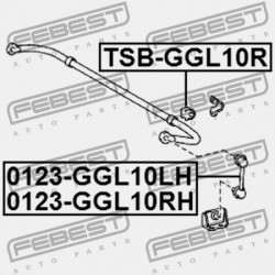 JOBB HÁTSÓ STABILIZÁTORKILINCS TOYOTA ALPHARD/VELLFIRE/HV AGH30,AYH30,GGH30 2015.01- GR 48802-48010