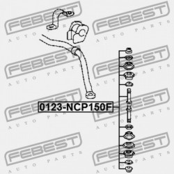 ELÜLSŐ STABILIZÁTORKILINCS TOYOTA YARIS/VIOS/LIMO NCP15 2013.04- GR 48819-70010