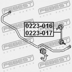 BAL HÁTSÓ STABILIZÁTORKILINCS NISSAN TEANA J31 2006.04-2008.02 EL 54668-CA010