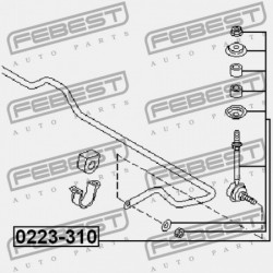 ELÜLSŐ STABILIZÁTORKILINCS NISSAN PRIMERA P11E 1996.06-2002.01 EL 54618-86J00