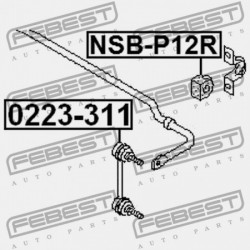HÁTSÓ STABILIZÁTOR LÁNCSZEM NISSAN X-TRAIL T30 2004.03-2006.12 CA 56261-86J00