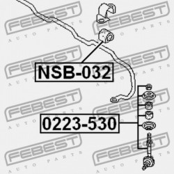 ELÜLSŐ STABILIZÁTORKILINCS NISSAN AVENIR W11 1998.08-2005.09 JP 54618-0E000