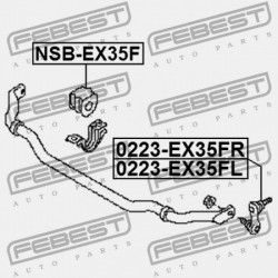 BAL ELSŐ STABILIZÁTORKILINCS NISSAN FUGA Y50 2004.10-2009.11 JP 54668-JK50A