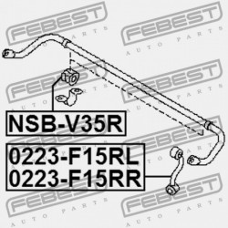 JOBB HÁTSÓ STABILIZÁTORKILINCS NISSAN JUKE F15 2010.06- JP 55618-1KD0A