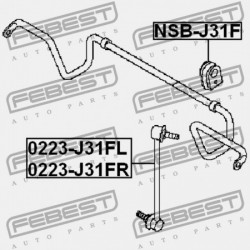 BAL ELSŐ STABILIZÁTORKILINCS NISSAN TEANA J31 2006.04-2008.02 EL 54668-CN011