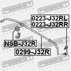 JOBB HÁTSÓ STABILIZÁTORKILINCS NISSAN TEANA RUS MÁRKA J32R 2009.06-2013.12 EL 56261-1AD0A