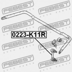 HÁTSÓ STABILIZÁTORKILINCS NISSAN PRIMERA P12E 2002.01-2007.05 EL 56261-4F702