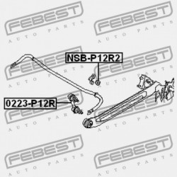 HÁTSÓ STABILIZÁTORKILINCS NISSAN PRIMERA P12E 2002.01-2007.05 EL 56261-AV610