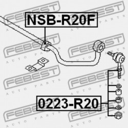ELÜLSŐ STABILIZÁTORKILINCS NISSAN TERRANO2 R20 1993.02-2006.12 EL 54618-0F000