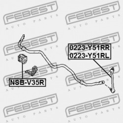 BAL HÁTSÓ STABILIZÁTORKILINCS NISSAN Q70/M Y51 2012.01-GR 546681MA0A