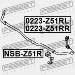 JOBB HÁTSÓ STABILIZÁTORKILINCS NISSAN TEANA RUS MÁRKA J32R 2009.06-2013.12 EL 56261-1AA0A