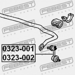 JOBB ELSŐ STABILIZÁTORKILINCS HONDA CR-V RD5 2002-2006 EU 51320-S5A-003
