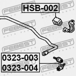JOBB HÁTSÓ STABILIZÁTORKILINCS HONDA CR-V RD5 2002-2006 EU 52320-S9A-003