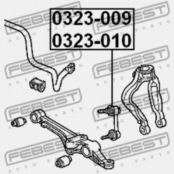 BAL ELSŐ STABILIZÁTORKILINCS HONDA ACCORD 4D CF3 JP 51321-S84-A01