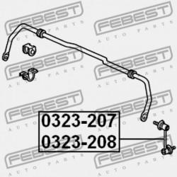 JOBB HÁTSÓ STABILIZÁTORKILINCS HONDA CR-V RD1 1996-2001 GN 52320-S10-003