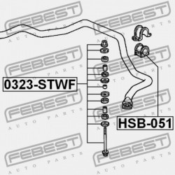 HONDA STEP WGN ALMAS RF1 1996-1999 JP ELSŐ STABILIZÁTOR HONDA STEP WGN ALMAS RF1 1996-1999 JP 90112-S47-000