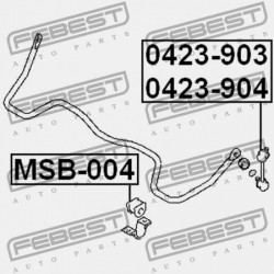 JOBB HÁTSÓ STABILIZÁTORKILINCS MITSUBISHI PAJERO/MONTEROLONG V90 2006.08- G.EXP MR418053