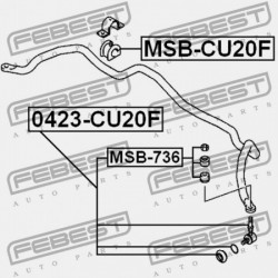 ELÜLSŐ STABILIZÁTOR LINK MITSUBISHI LANCER,LANCER CEDIA CS,CT 2000.03-2009.08 JPN MR476595