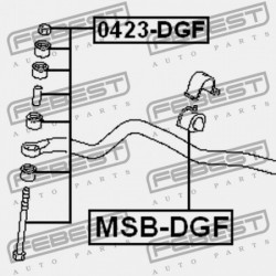 ELÜLSŐ STABILIZÁTORKILINCS MITSUBISHI CARISMA DA1-6A 1995.05-2003.12 EUR/NEDCAR MR392730