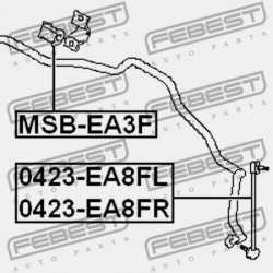 STABILIZÁTORKILINCS ELÖL BALRA MITSUBISHI GALANT EA3,8A 1998.02-2003.07 MMNA/MMNA MR297333