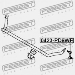 ELÜLSŐ STABILIZÁTORKILINCS MITSUBISHI DELICA SPACE GEAR/CARGO PA-PF 1994.03-2006.12 JPN MR267874