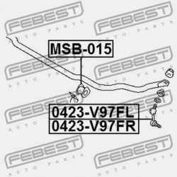 BAL ELSŐ STABILIZÁTORKILINCS MITSUBISHI PAJERO/MONTEROLONG V90 2006.08- G.EXP 4056A133