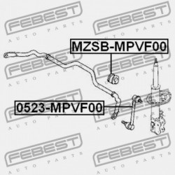 ELÜLSŐ STABILIZÁTORKILINCS MAZDA MPV LW 1999-2003 JP LC70-34-170